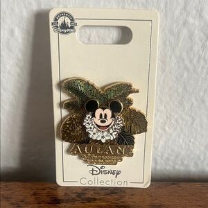 Disney Aulani Pin with Mickey Mouse and Gold Accents